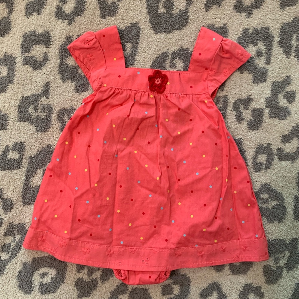 🆕 new baby girls dress jumper and bloomer set 3-6 month